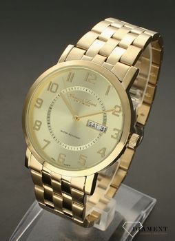 Zegarek męski Bruno Calvani na złotej bransolecie BC820 GOLD. Cała kolekcja Bruno Calvani charakteryzuje się oryginalnością i elegancją. Spośród wielu zegarków męskich jak i damskich wybrać można czasomierz, który z pewności (4).jpg